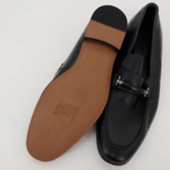 Express Shoes Express Mens Loafer Dress Shoes Black Leather Moc Toe